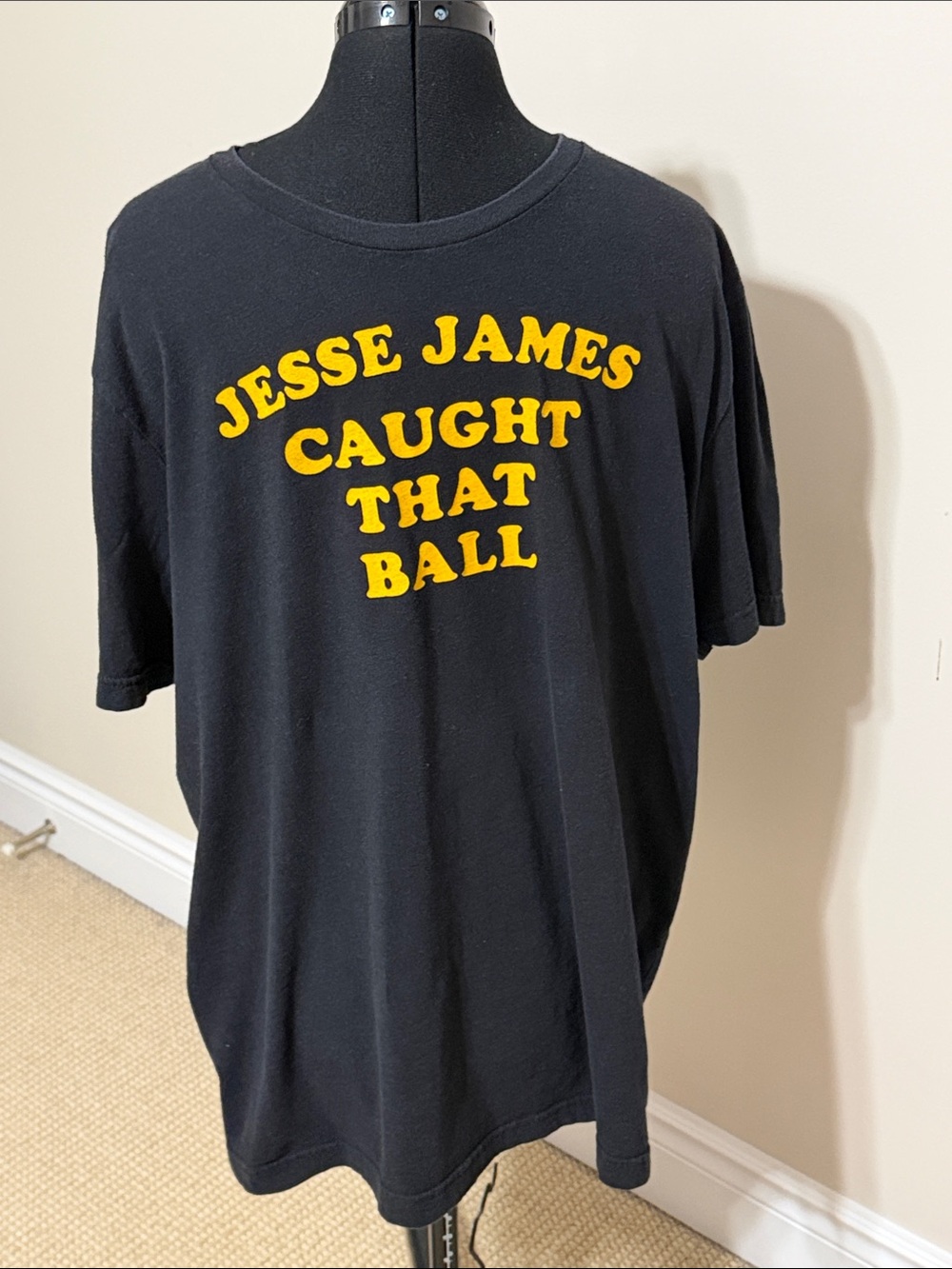 STEEL CITY Pittsburgh Dad Jesse James Caught That Ball T Shirt